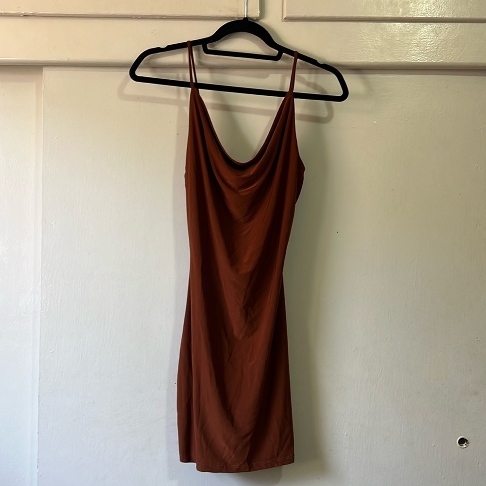 Brown mini dress size small